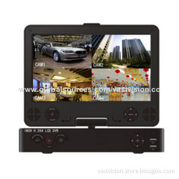 10.5-inch 4CH CCTV DVR Kit, H.264 Video Compression, Supports VGA, HDMI Output